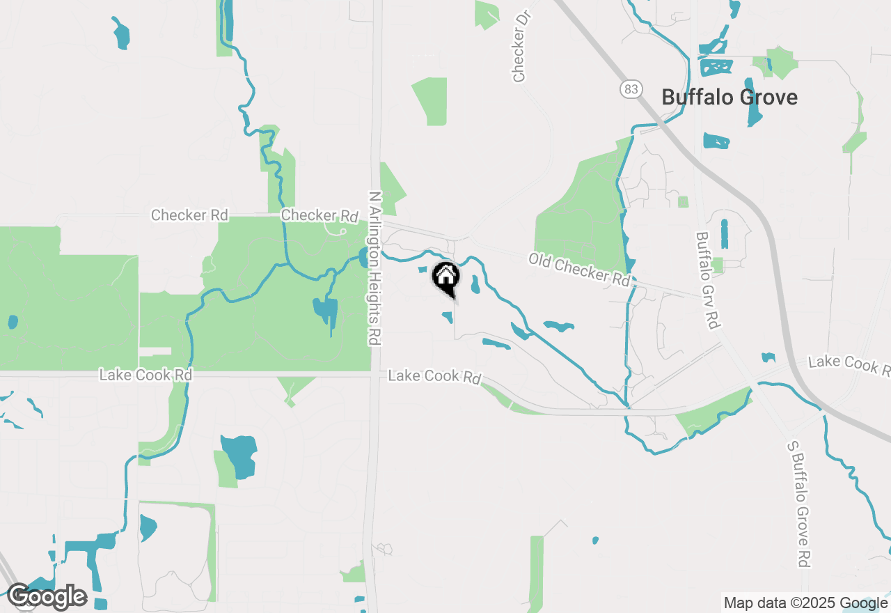 Map of 205 Blossom Court #205, Buffalo Grove, IL 60089