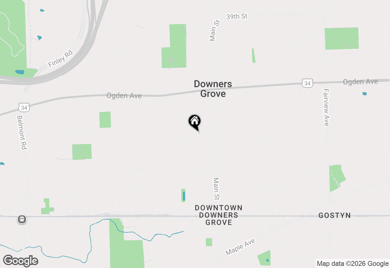 Map of 4532 Prince Street, Downers Grove, IL 60515