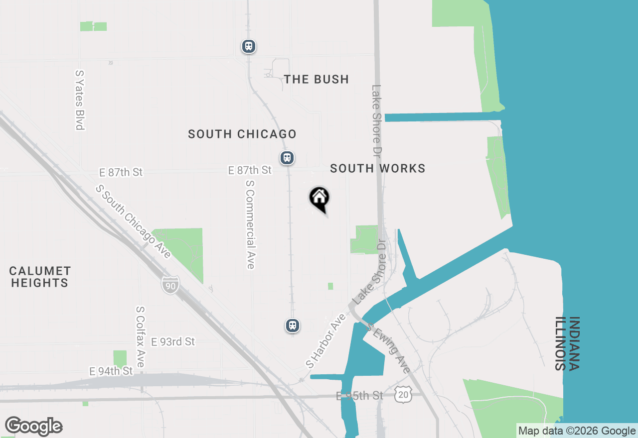 Map of 8847 S Burley Avenue, Chicago, IL 60617