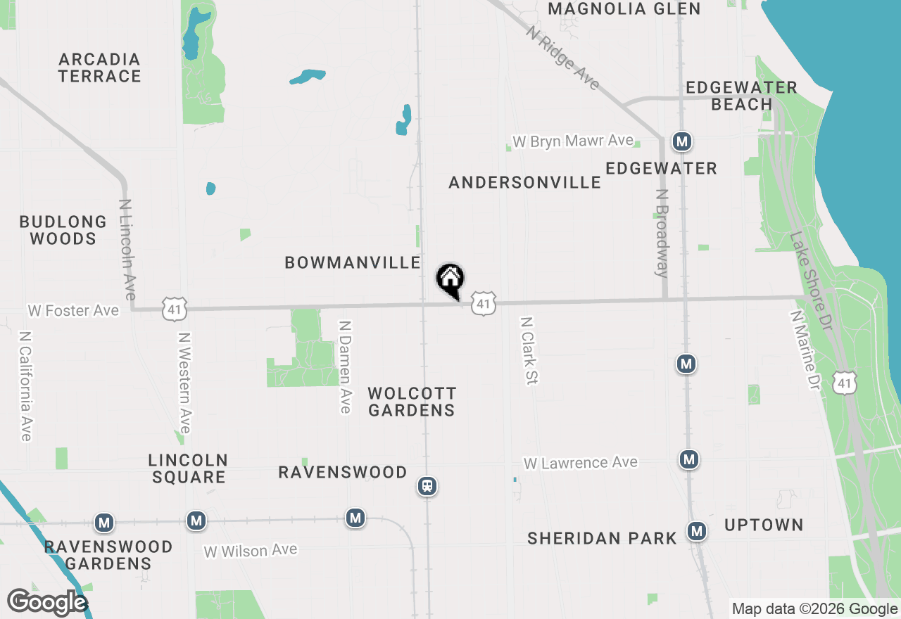 Map of 1721 W Foster Avenue, Chicago, IL 60640