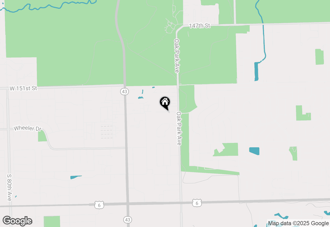 Map of 6825 Forestview Drive #1B, Oak Forest, IL 60452