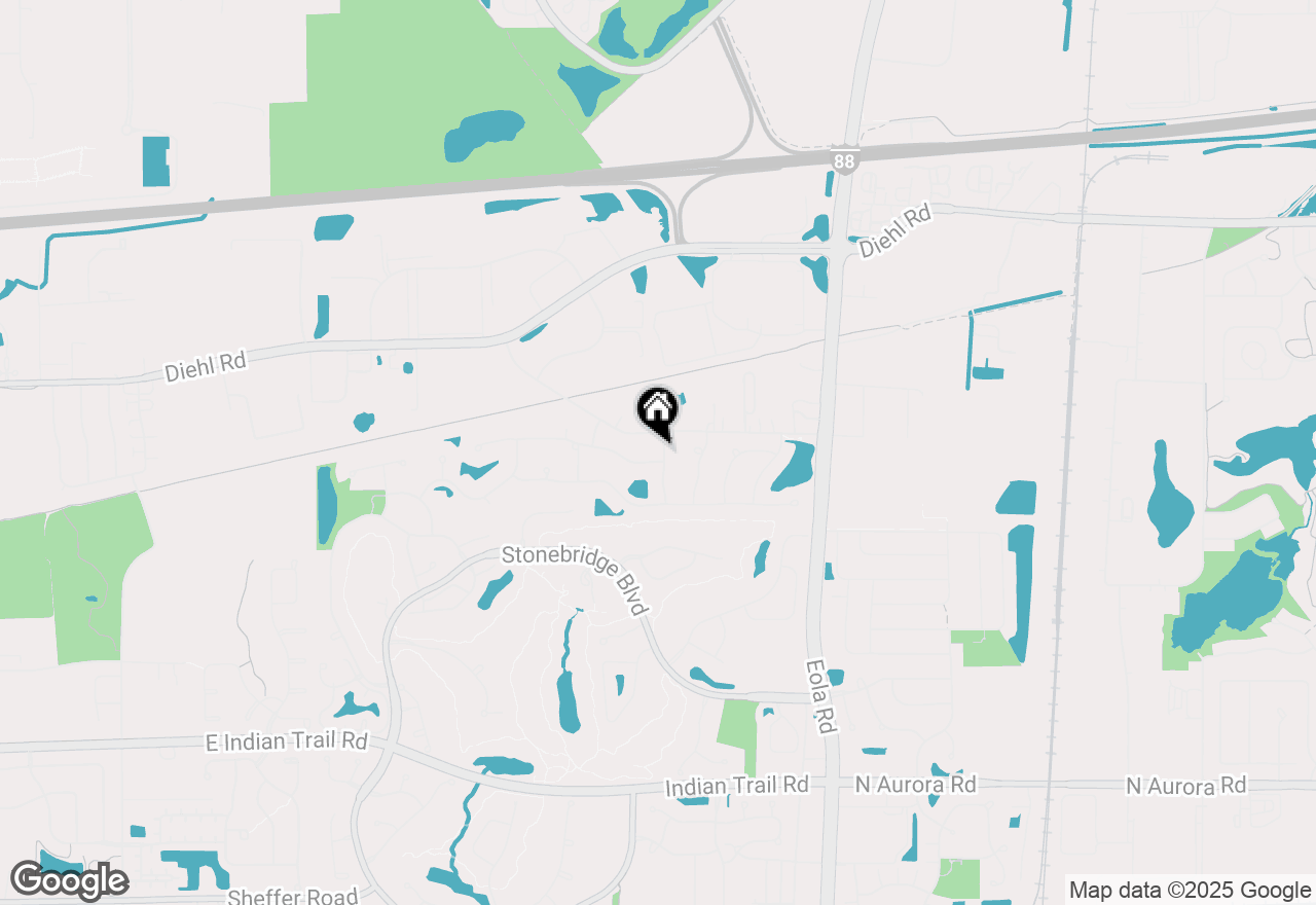 Map of 2762 Shetland Lane, Aurora, IL 60502