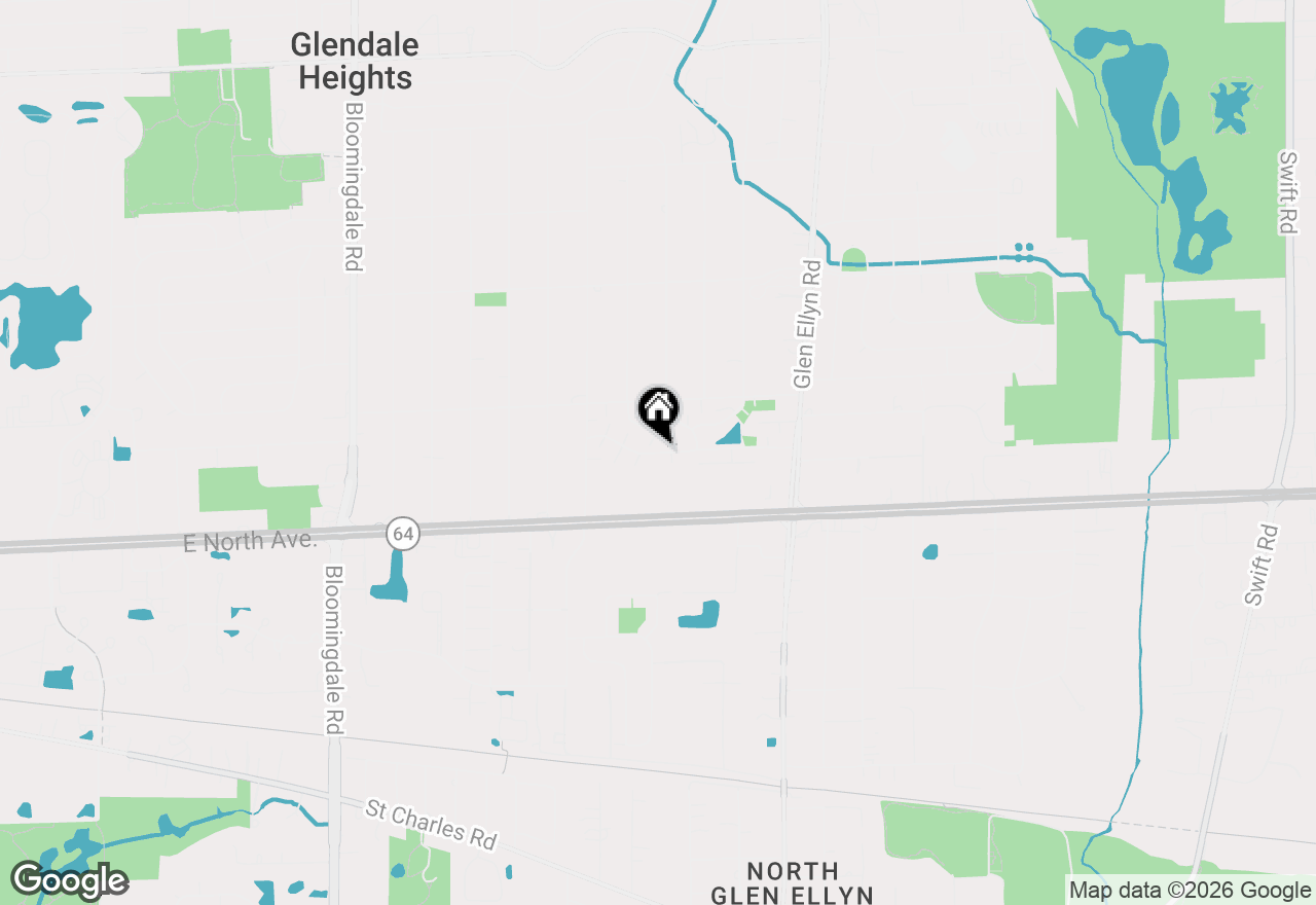 Map of 461 James Court #D, Glendale Heights, IL 60139