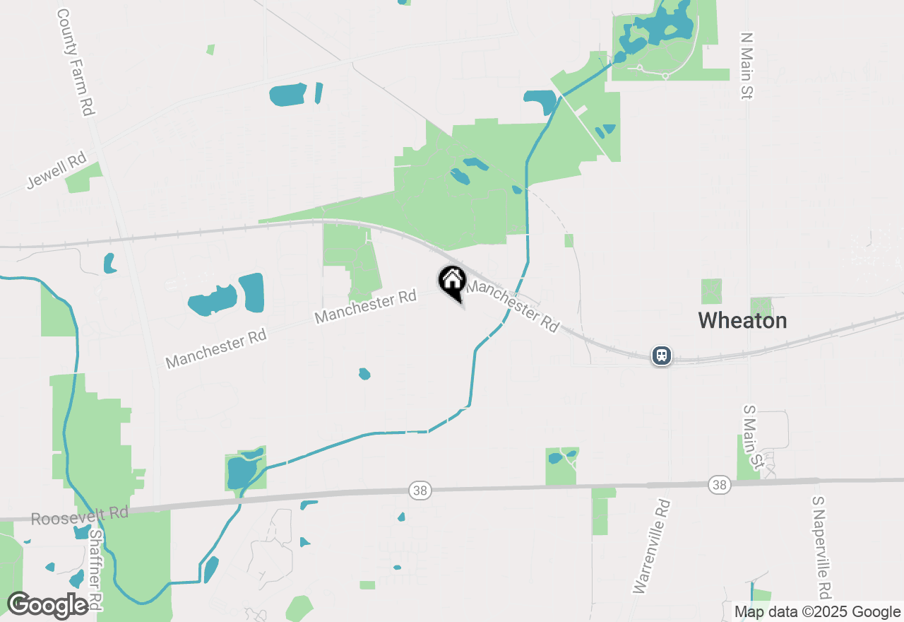 Map of 219 N Woodlawn Street, Wheaton, IL 60187