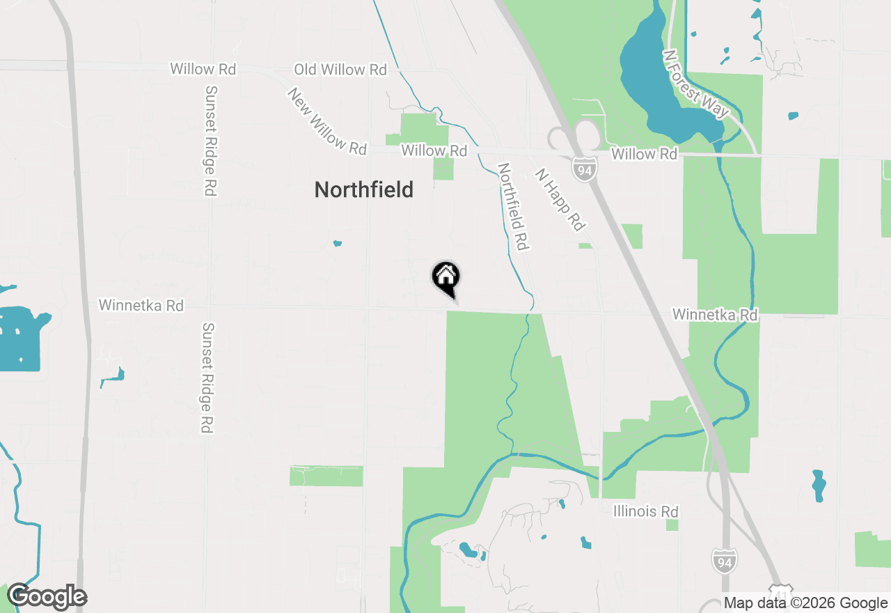 Map of 4 Bristol Road, Northfield, IL 60093