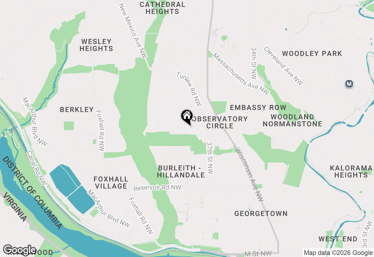 Map of 3803 W Street Nw, Washington, DC 20007