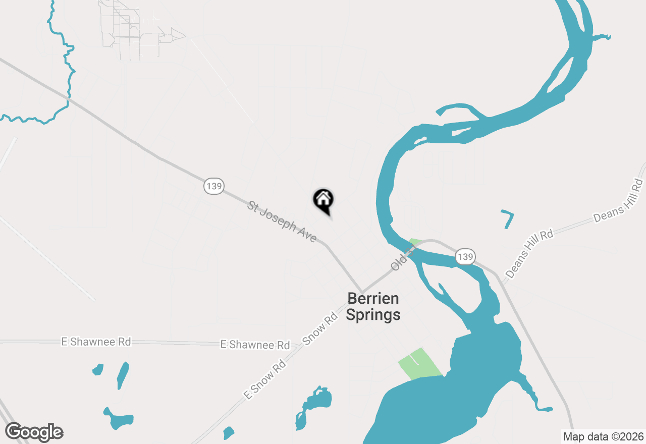 Map of 537 N Main Street, Berrien Springs, MI 49103