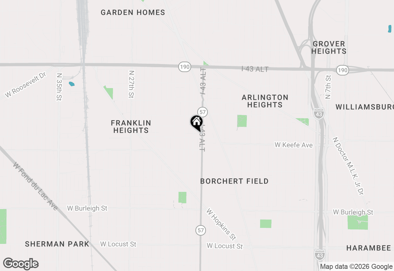 Map of 2022 W Keefe Ave #2022A, Milwaukee, WI 53206