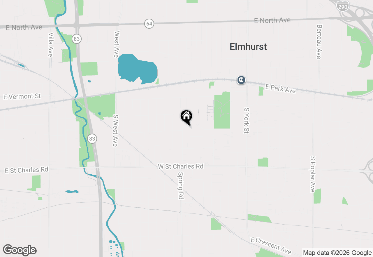 Map of 290 W Elm Park Avenue, Elmhurst, IL 60126