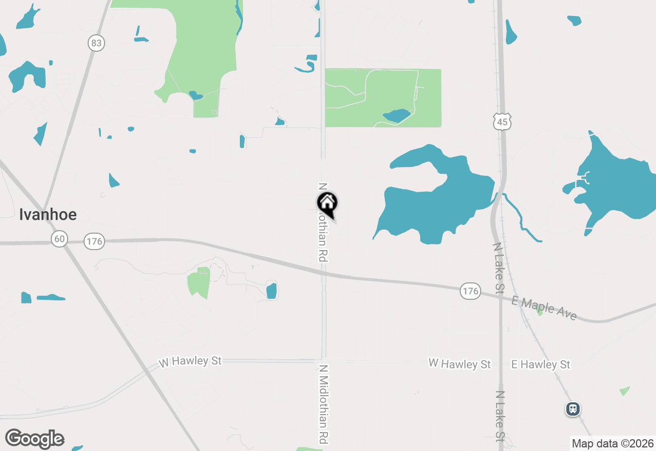 Map of 1079 Braeburn Road, Mundelein, IL 60060