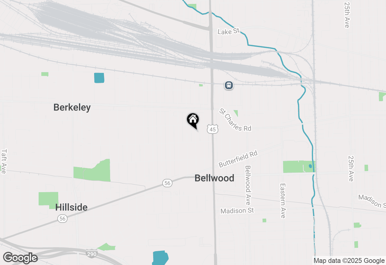 Map of 320 Hyde Park Avenue, Bellwood, IL 60104