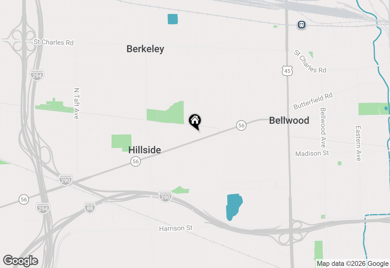 Map of 519 Maple Lane, Hillside, IL 60162