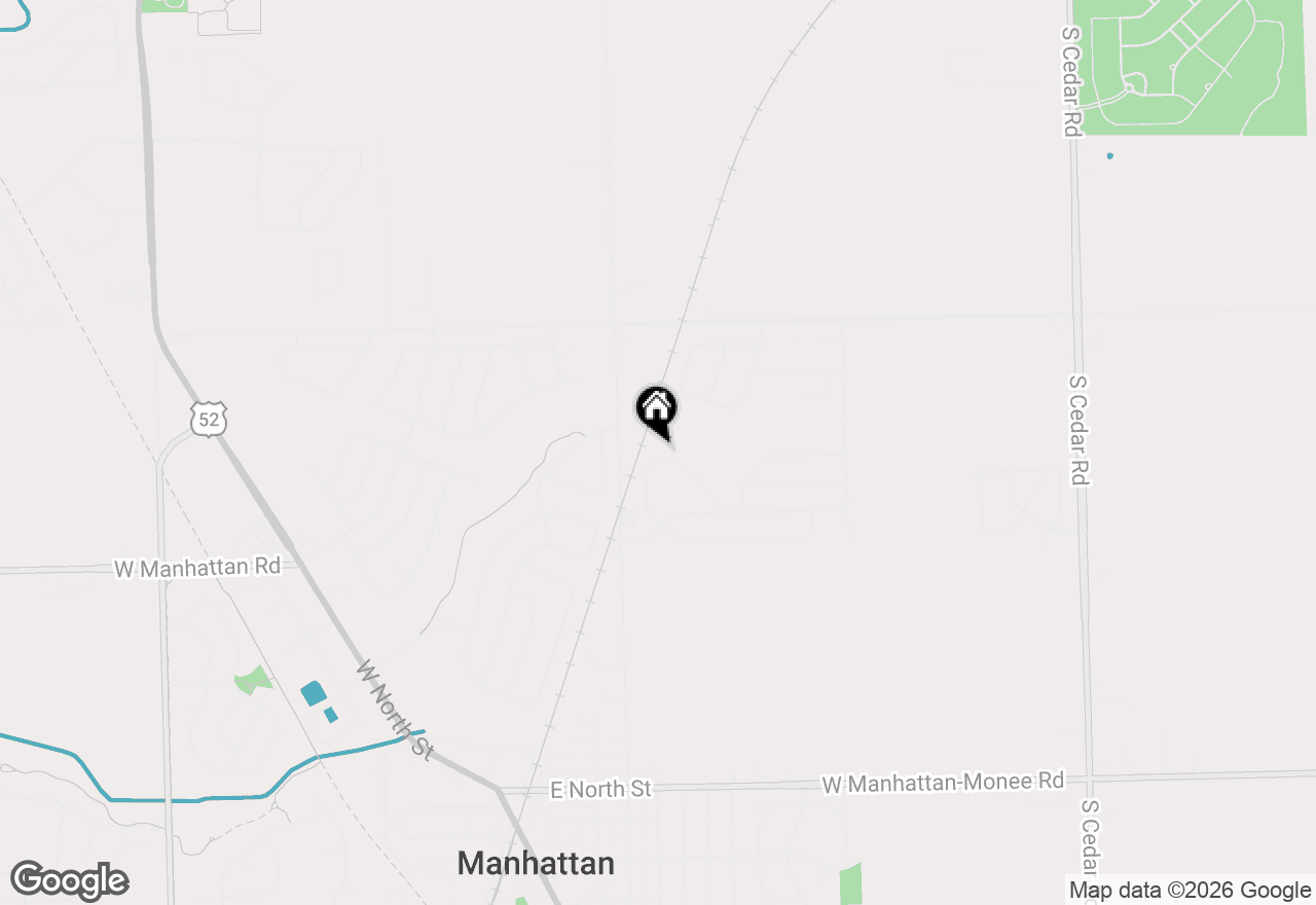 Map of 15104 W Quincy Circle, Manhattan, IL 60442