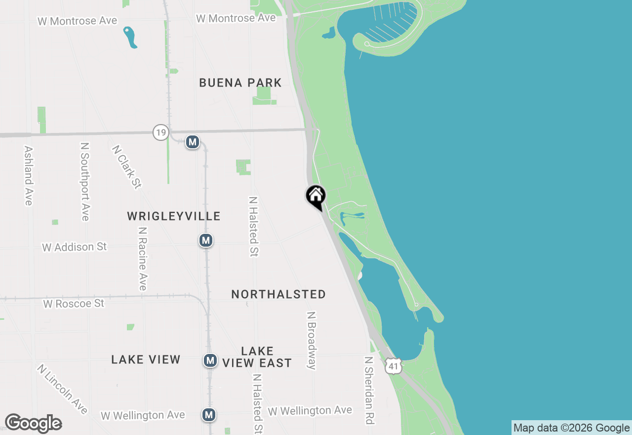 Map of 3600 N Lake Shore Drive #2217, Chicago, IL 60613