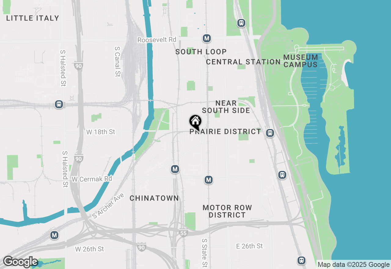 Map of 1812 S Dearborn Street #27, Chicago, IL 60616