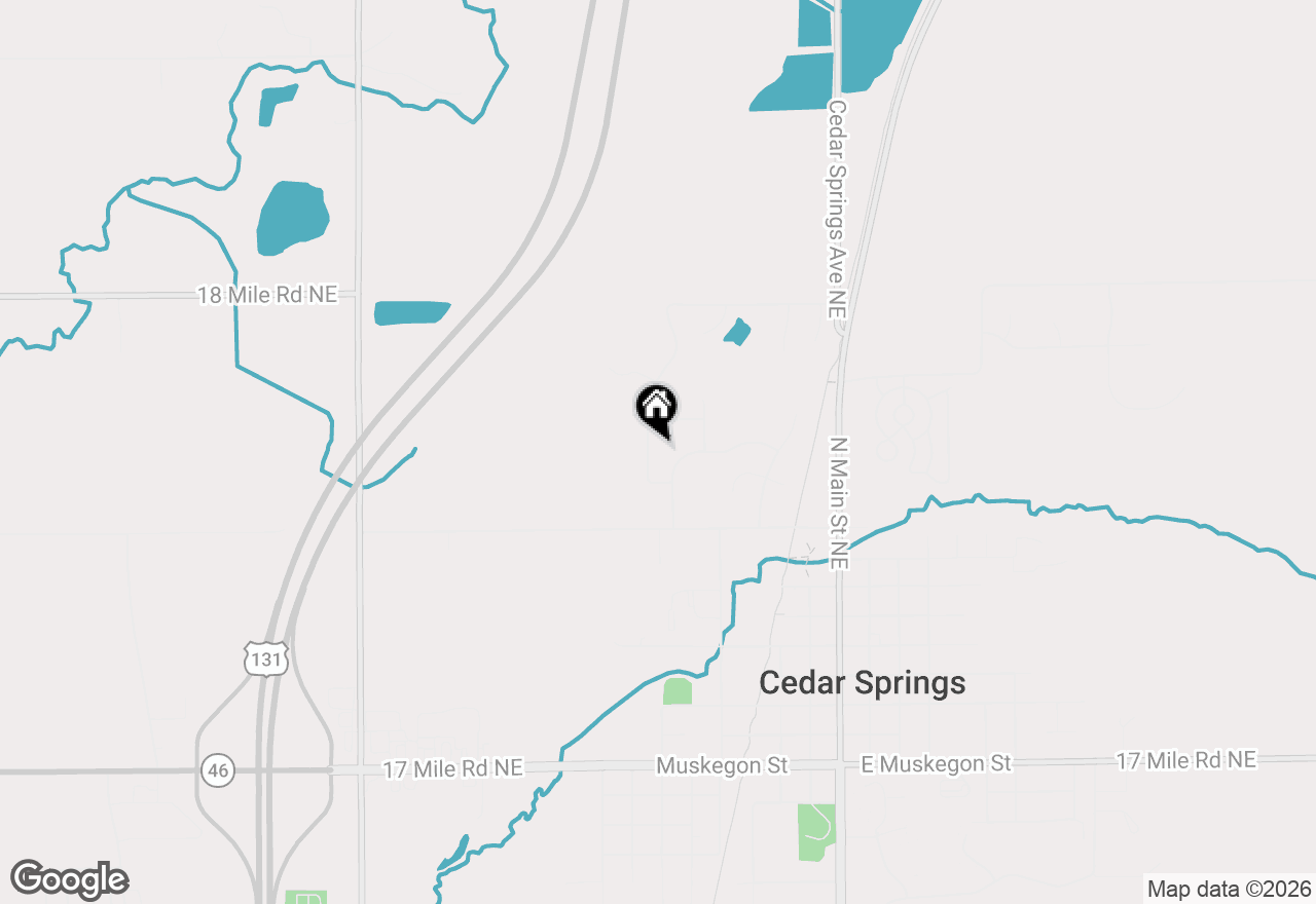 Map of 350 Pioneer Trail Ne, Cedar Springs, MI 49319