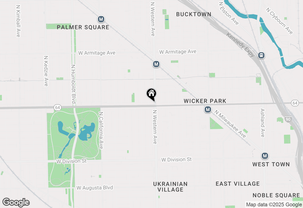 Map of 2412 W North Avenue #4W, Chicago, IL 60647