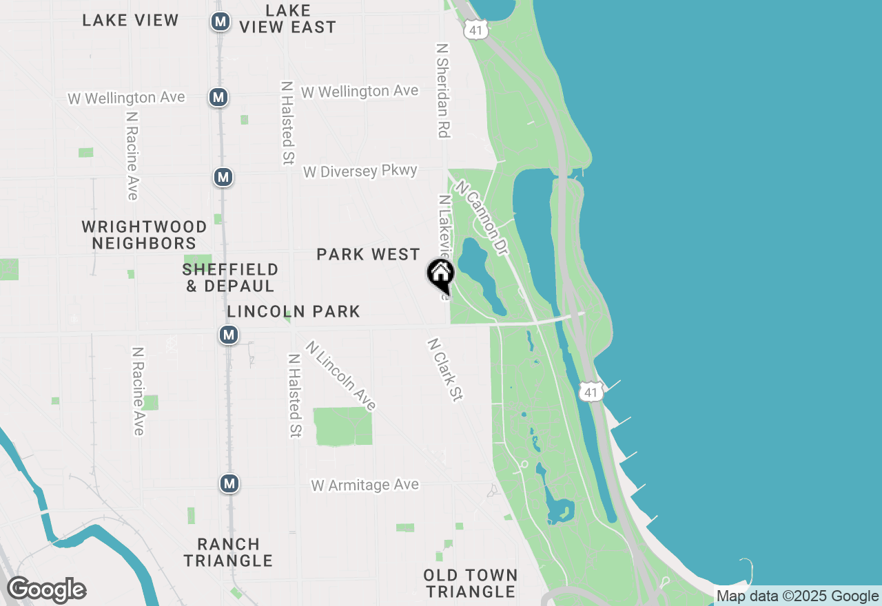 Map of 2440 N Lakeview Avenue #11D, Chicago, IL 60614