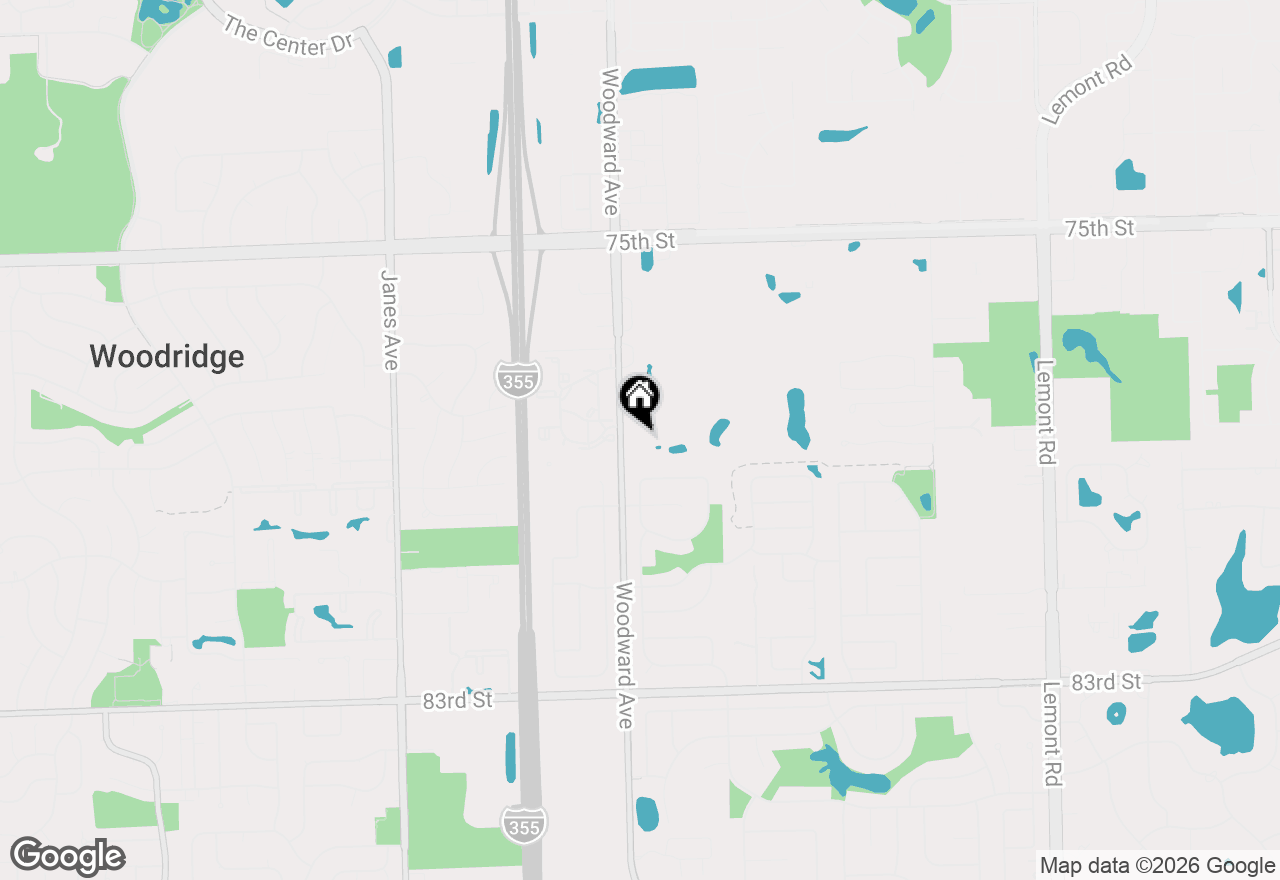 Map of 7803 Woodward Avenue #2A, Woodridge, IL 60517
