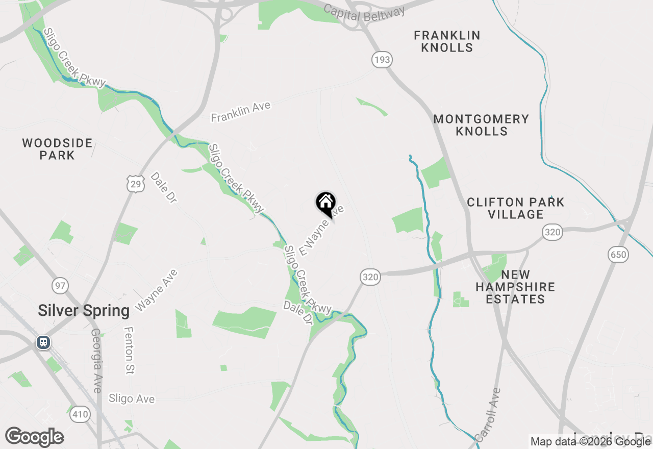 Map of 95 E Wayne Avenue #209, Silver Spring, MD 20901