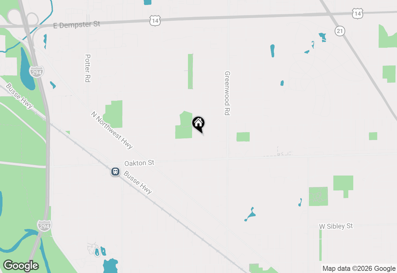 Map of 1112 N Knight Avenue, Park Ridge, IL 60068