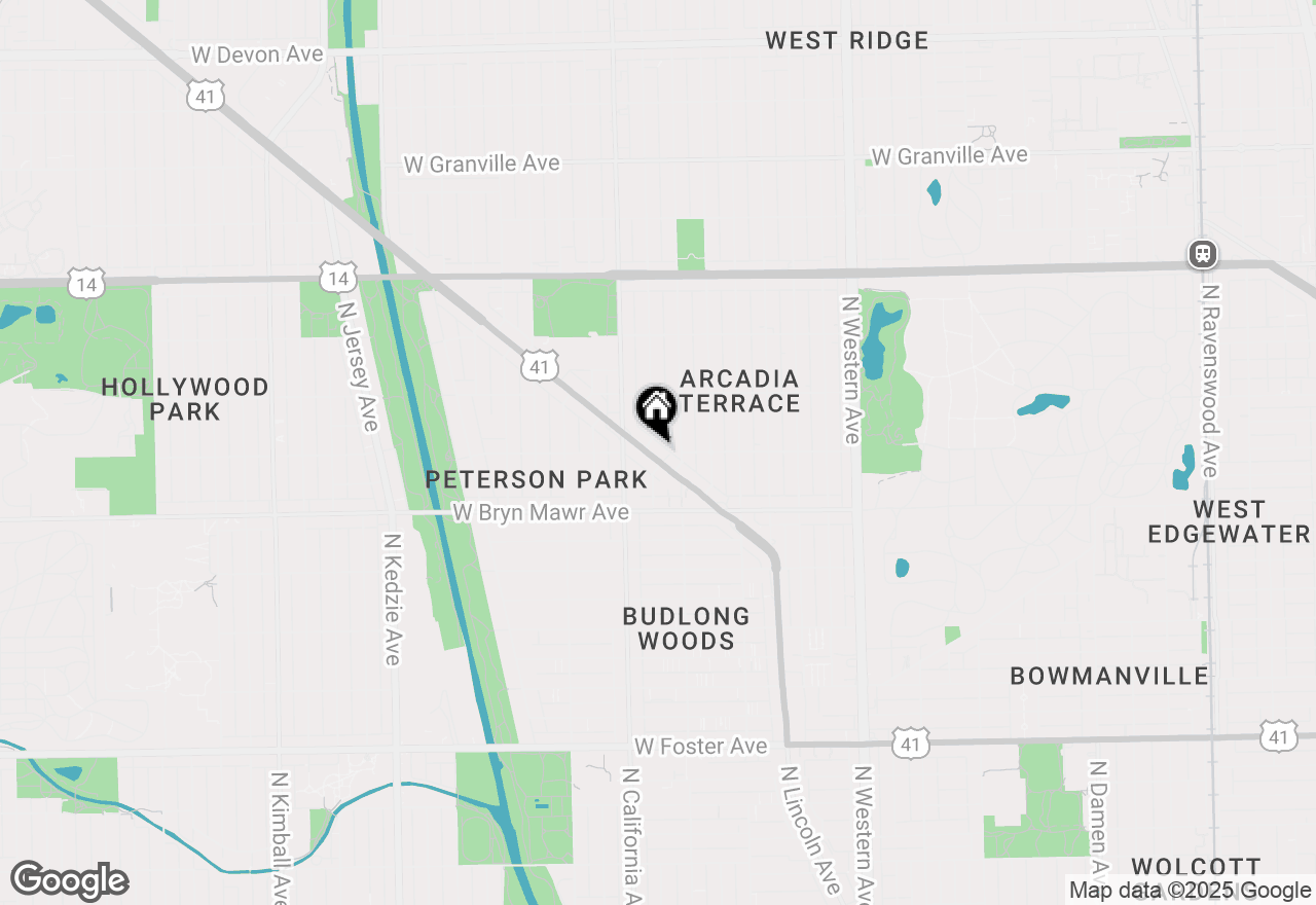 Map of 5689 N Lincoln Avenue #2S, Chicago, IL 60659