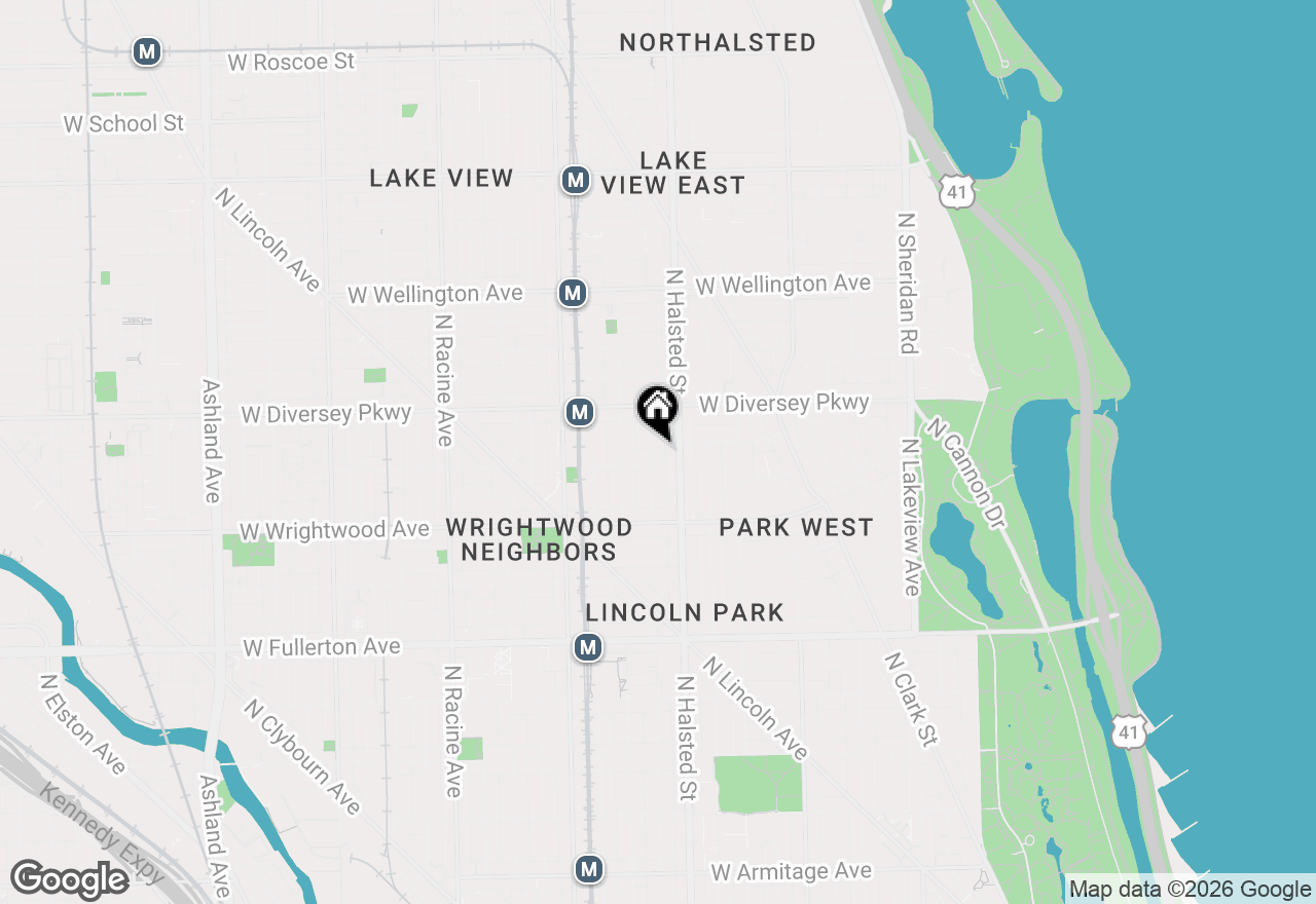 Map of 2711 N Dayton Street #1, Chicago, IL 60614