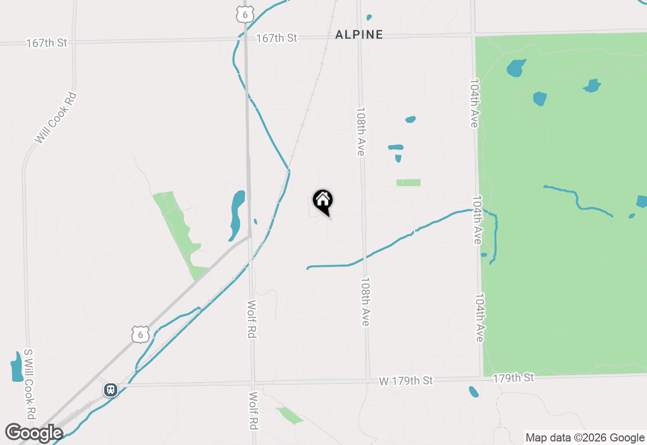 Map of 17324 Deer Creek Drive, Orland Park, IL 60467