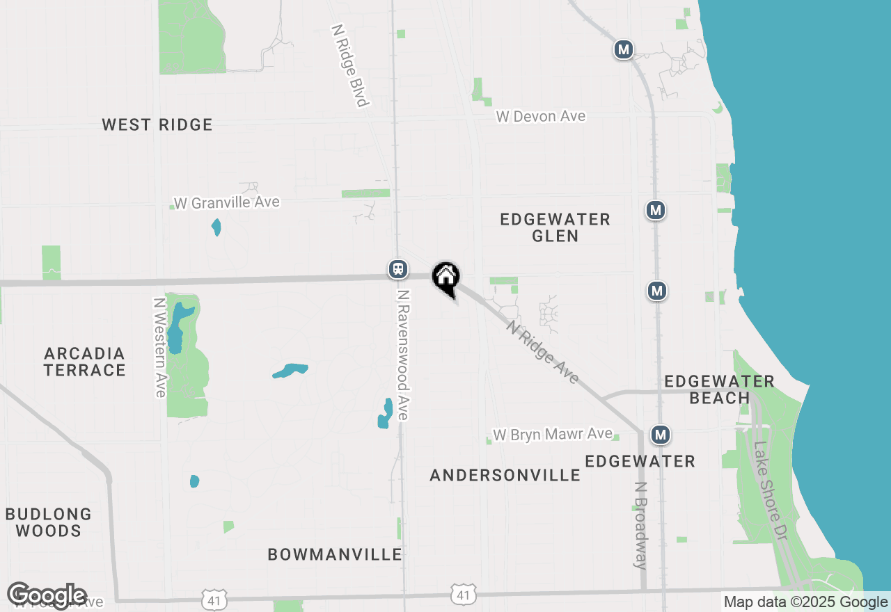 Map of 5934 N Paulina Street #3, Chicago, IL 60660