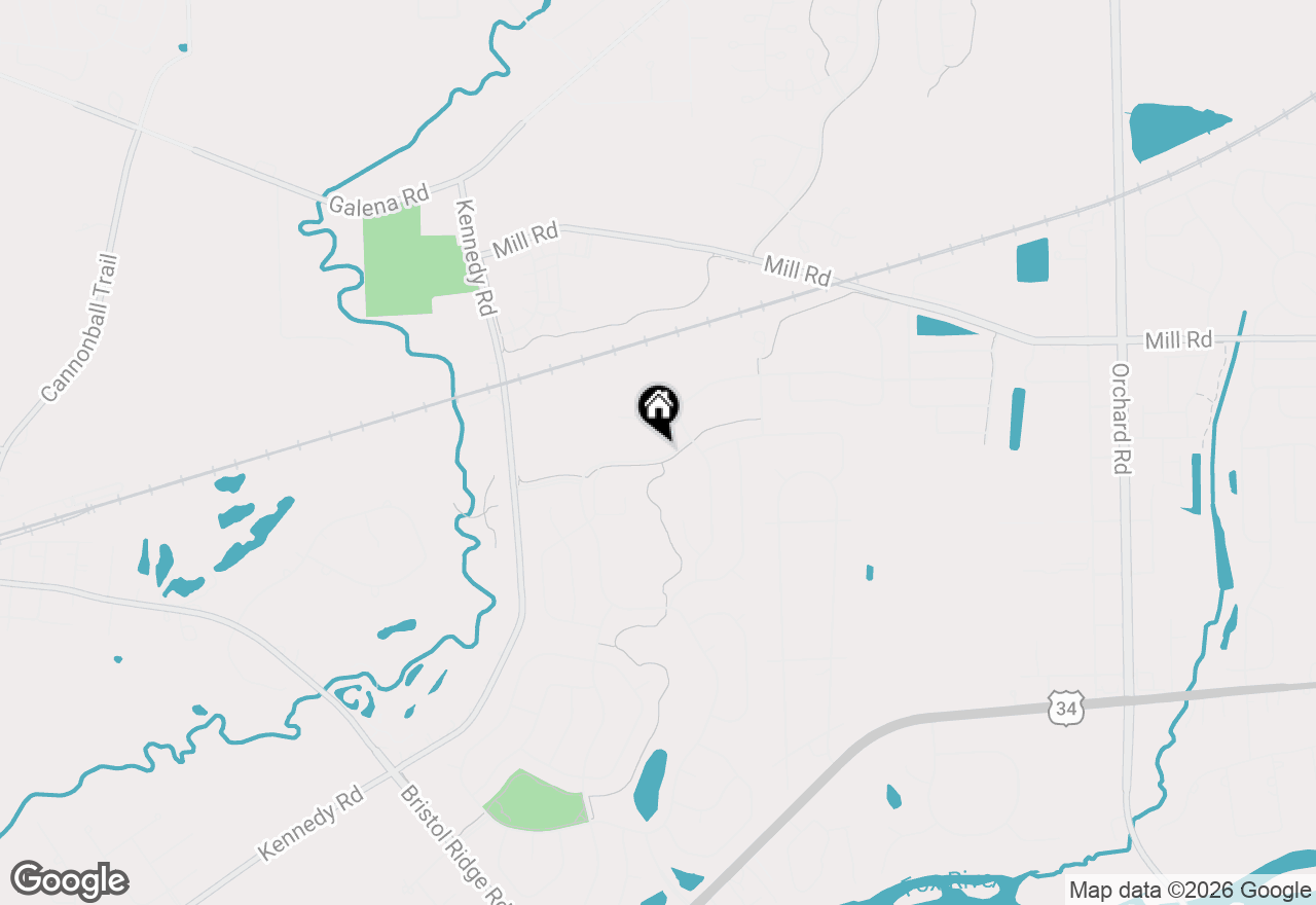Map of 3175 Grande Trail, Yorkville, IL 60560