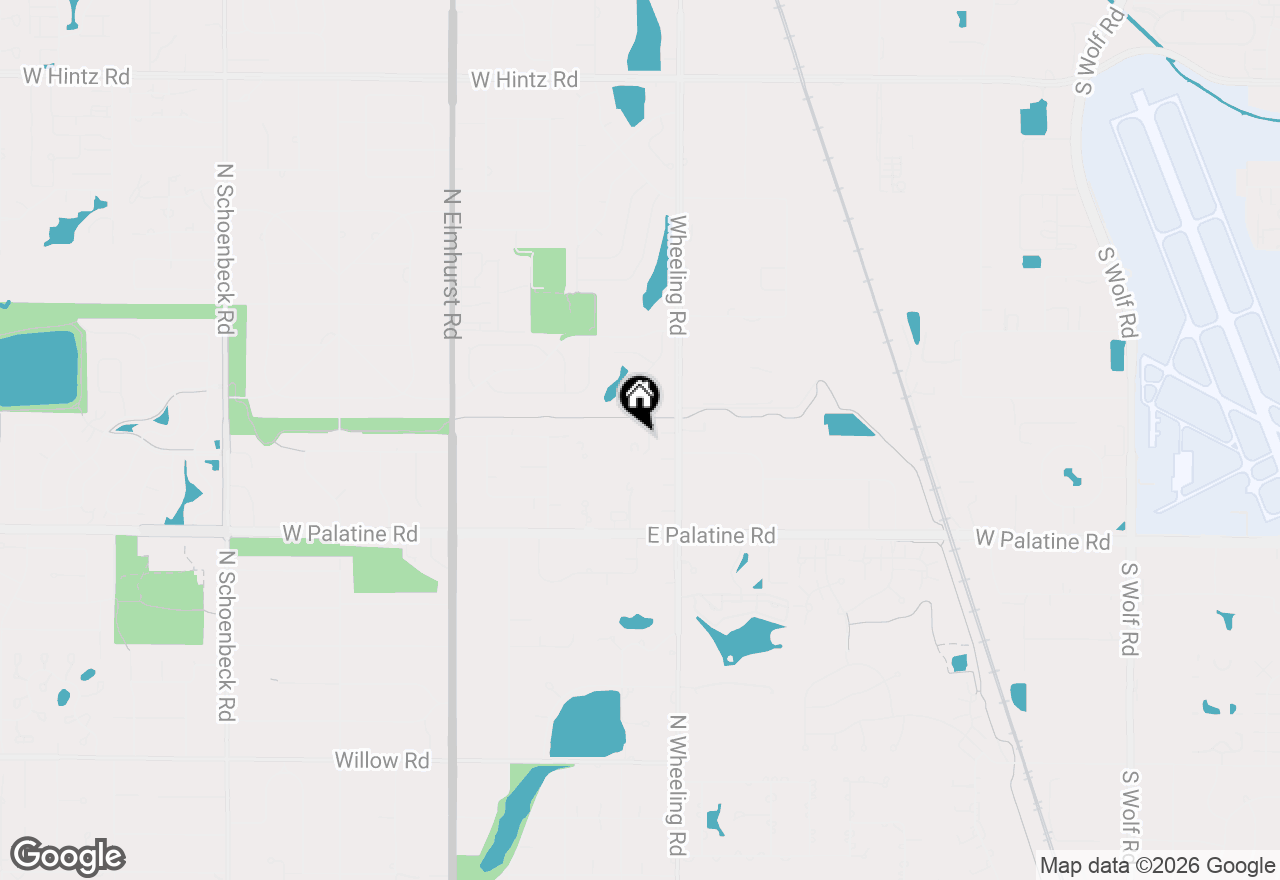 Map of (Address confidential), Wheeling, Illinois 60090