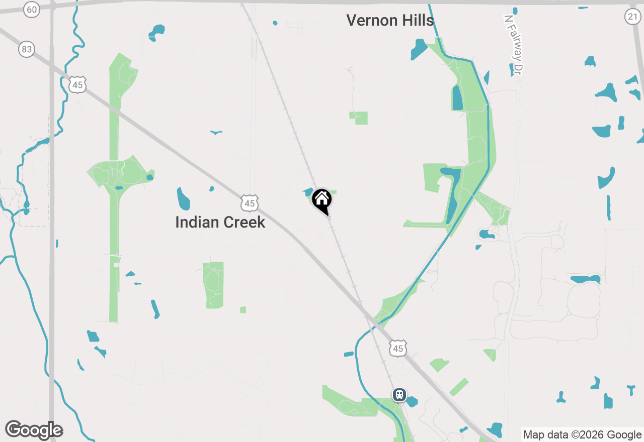 Map of 111 Lindenwood Court, Vernon Hills, IL 60061
