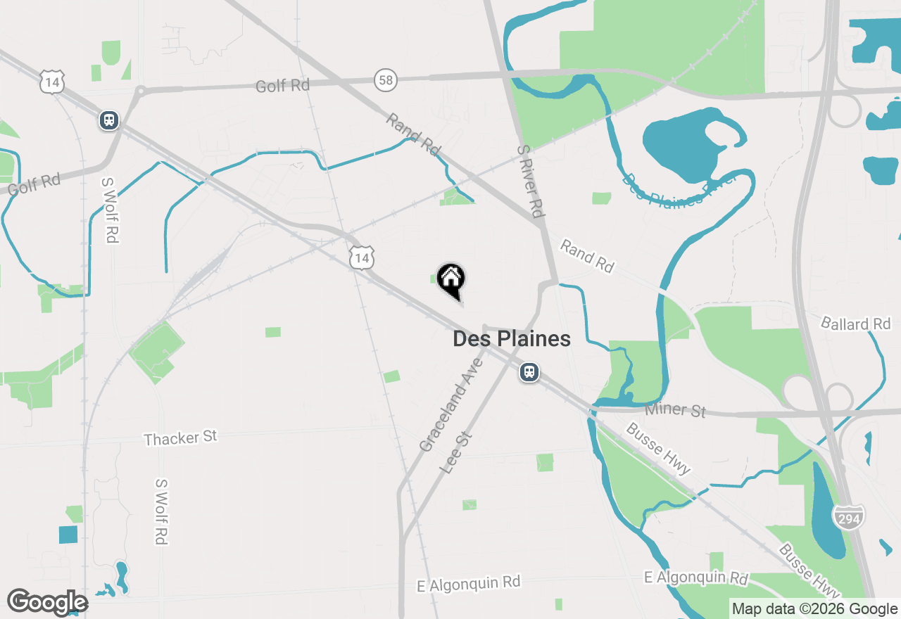 Map of 1325 Perry Street #402, Des Plaines, IL 60016