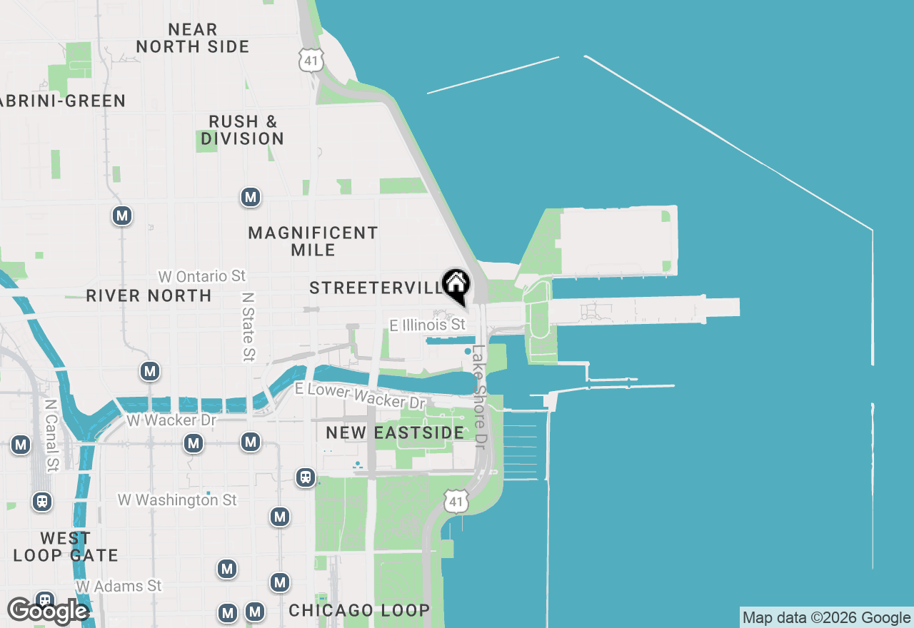 Map of 451 E Grand Avenue #5406, Chicago, IL 60611