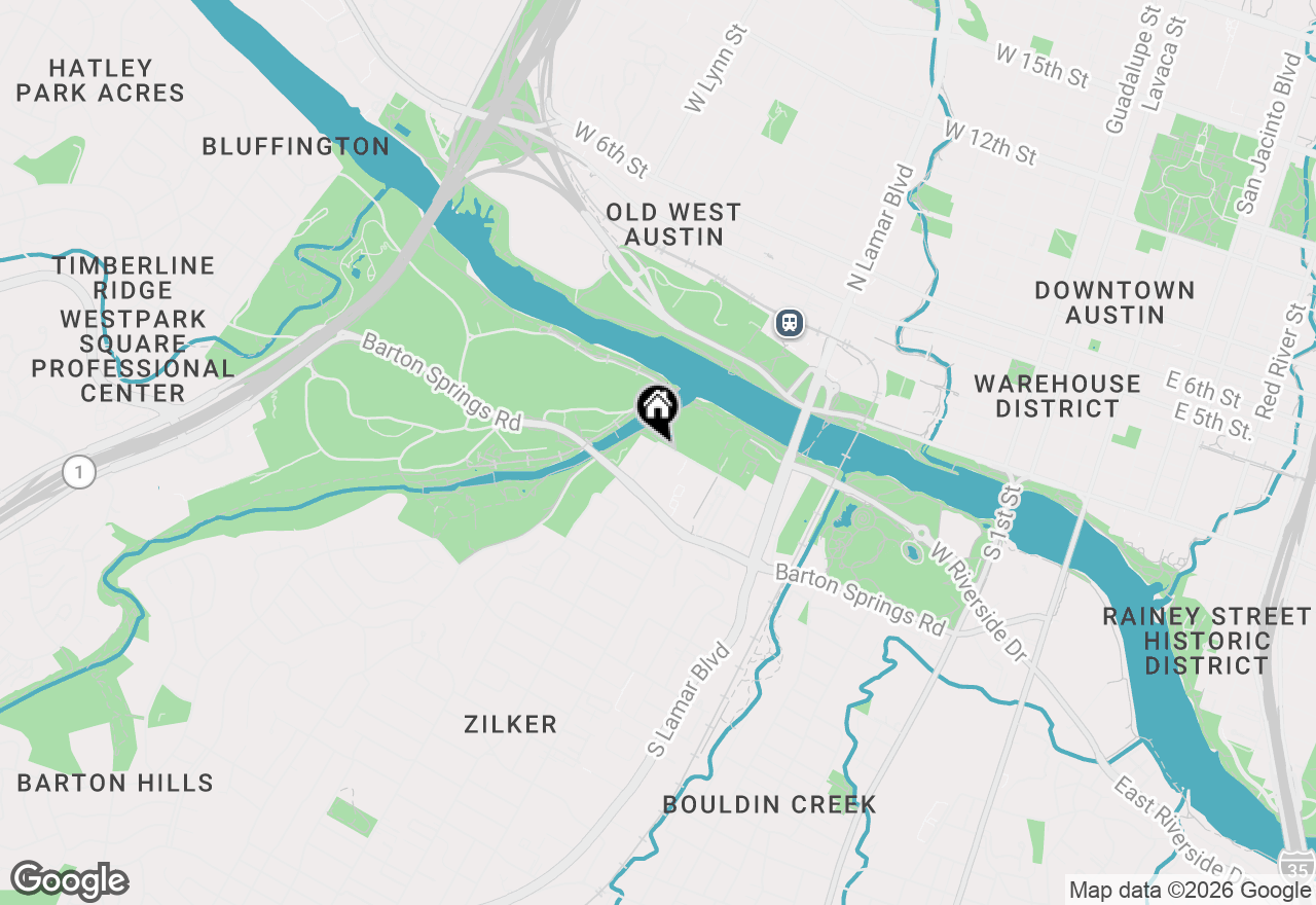 Map of 1900 Barton Springs Rd #2026, Austin, TX 78704