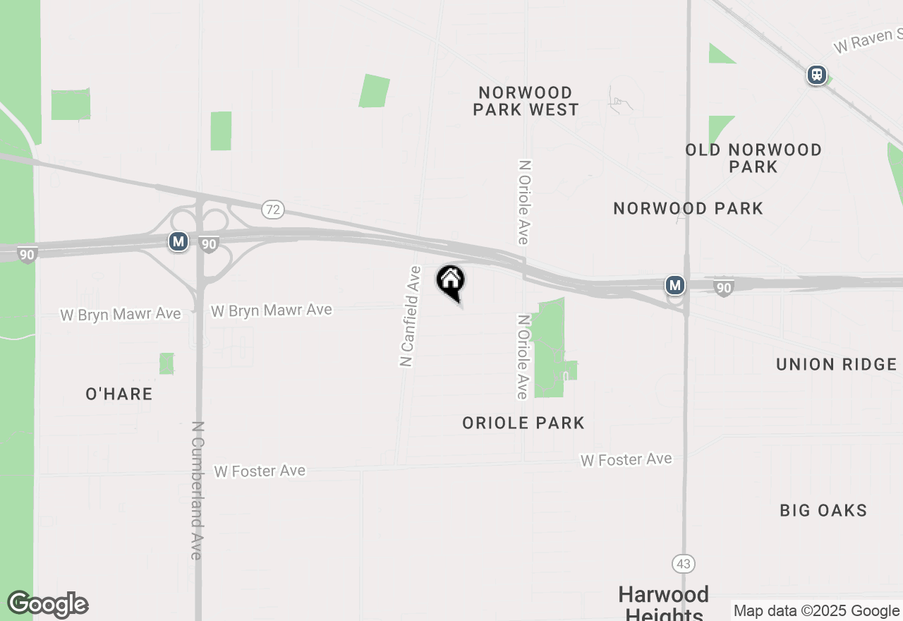 Map of 7751 W Bryn Mawr Avenue, Chicago, IL 60631