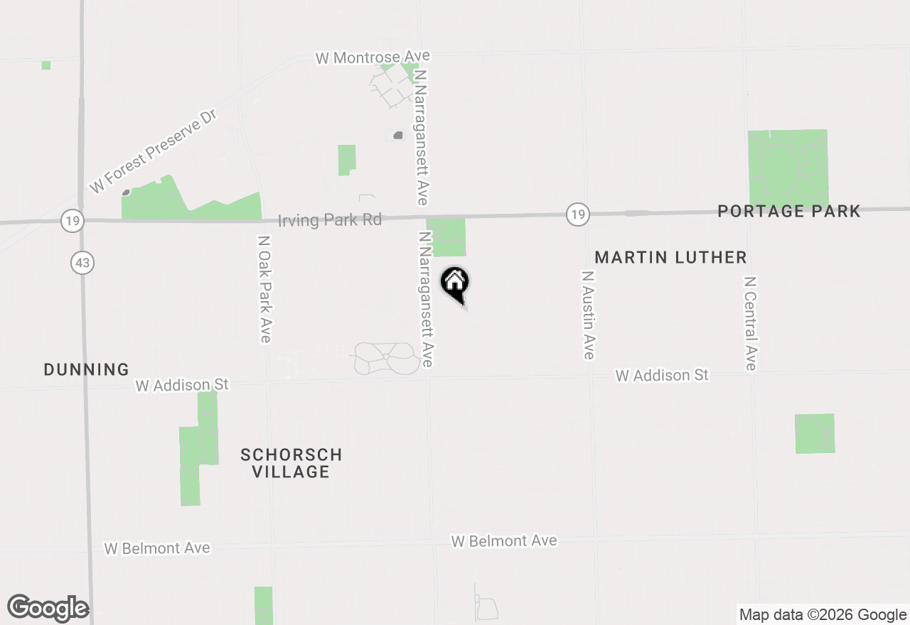 Map of 6316 W Warwick Avenue, Chicago, IL 60634