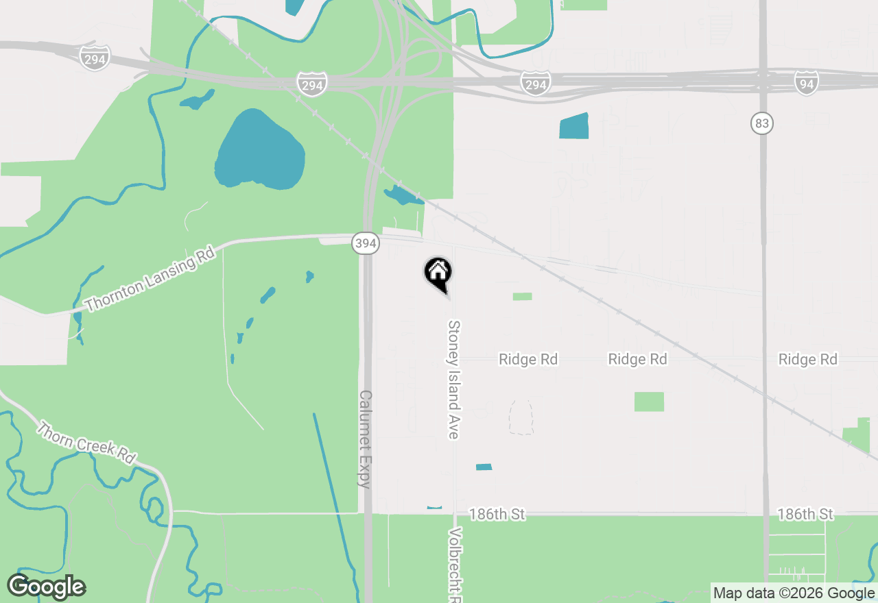 Map of 18020 Charlotte Drive, Lansing, IL 60438
