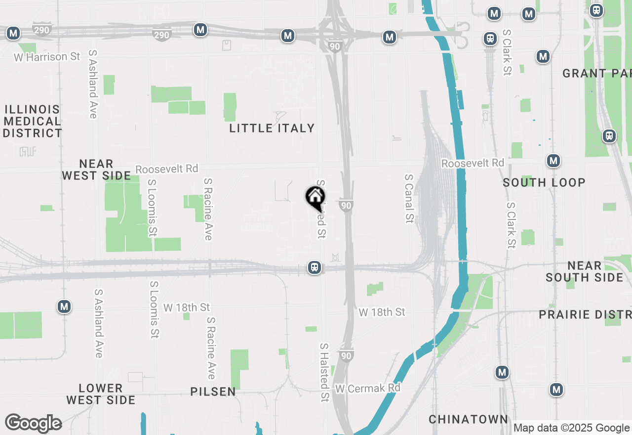 Map of 808 W University Lane #3B, Chicago, IL 60608