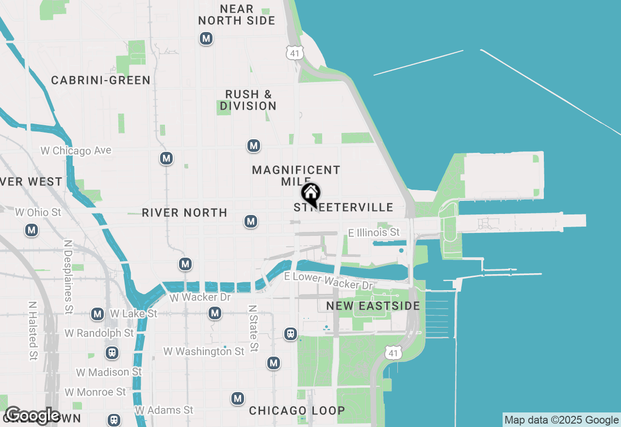 Map of 550 N St Clair Street #902, Chicago, IL 60611
