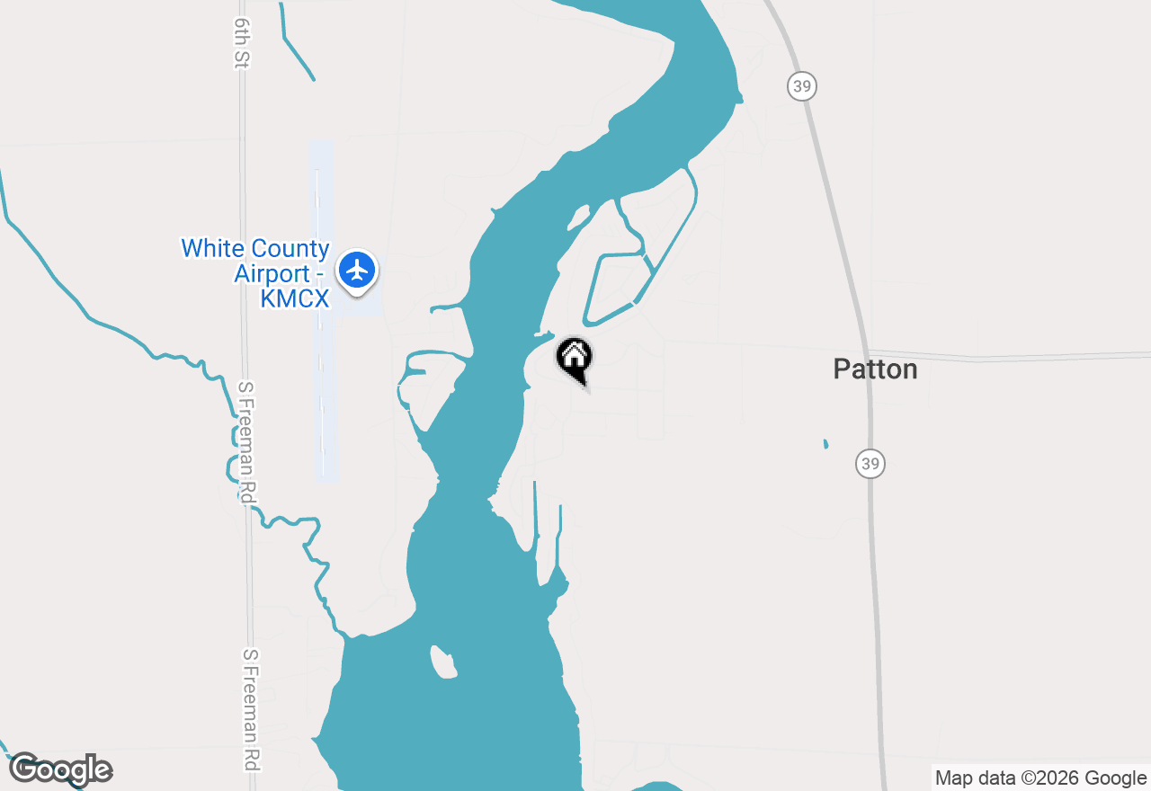 Map of 10801 N Lower Lake Shore Drive, Monticello, IN 47960