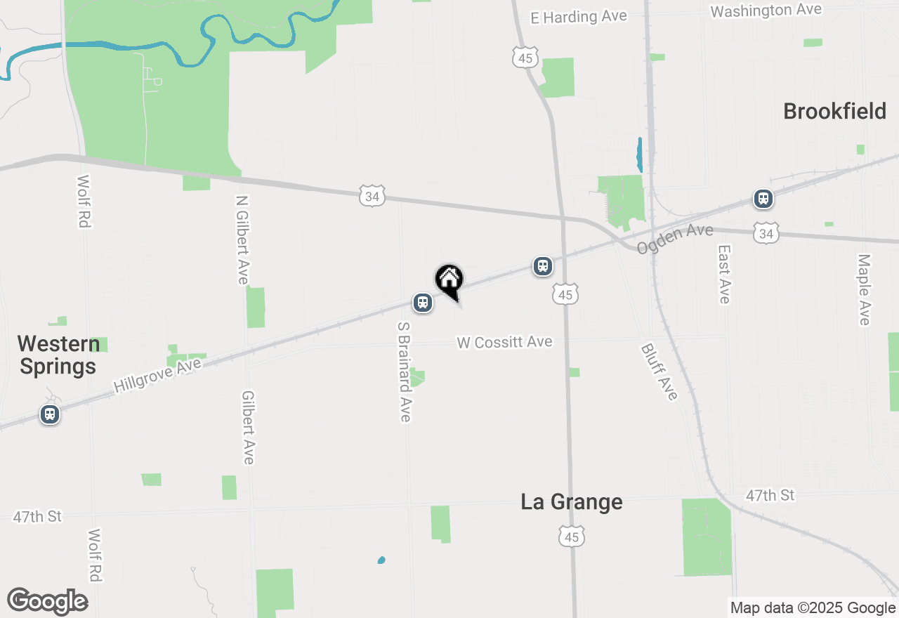 Map of (Address confidential), La Grange, Illinois 60525