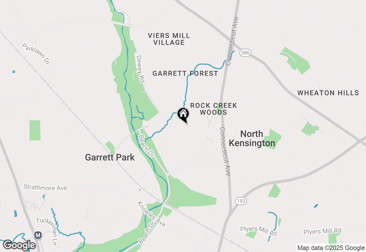 Map of 4024 Simms Drive, Kensington, MD 20895