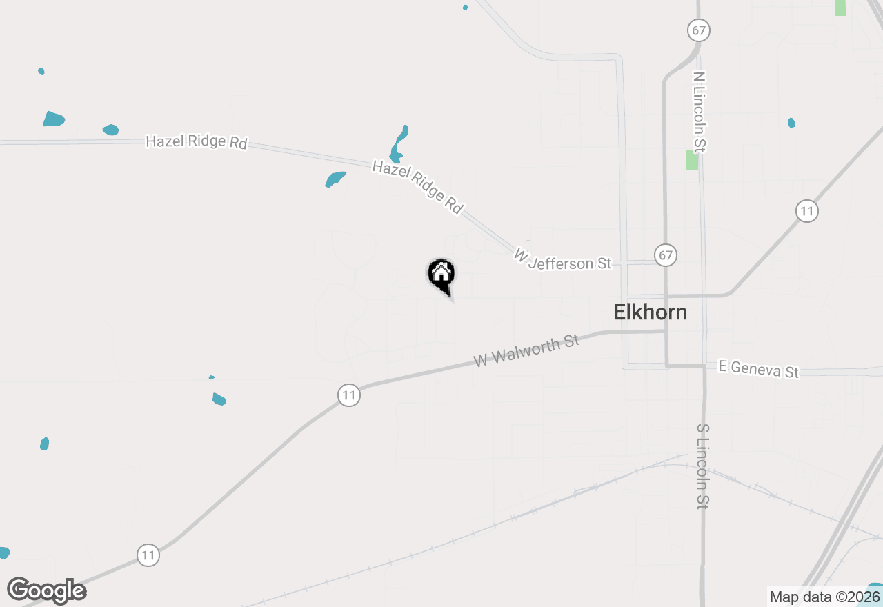 Map of 45 N Maria Dr, Elkhorn, WI 53121