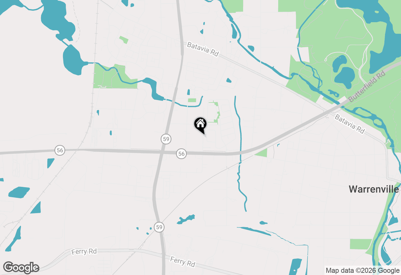 Map of 3s284 Patterman Road, Warrenville, IL 60555