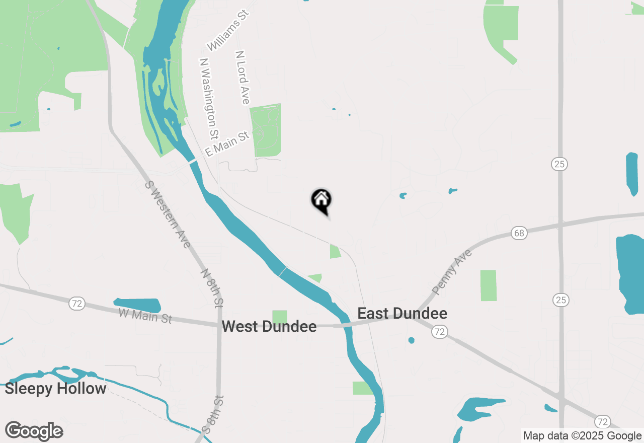 Map of 2 Adams Street, East Dundee, IL 60118