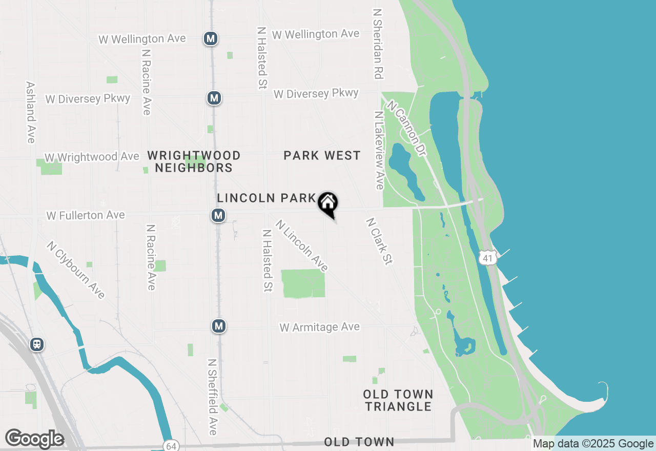 Map of 2329 N Geneva Terrace #G, Chicago, IL 60614