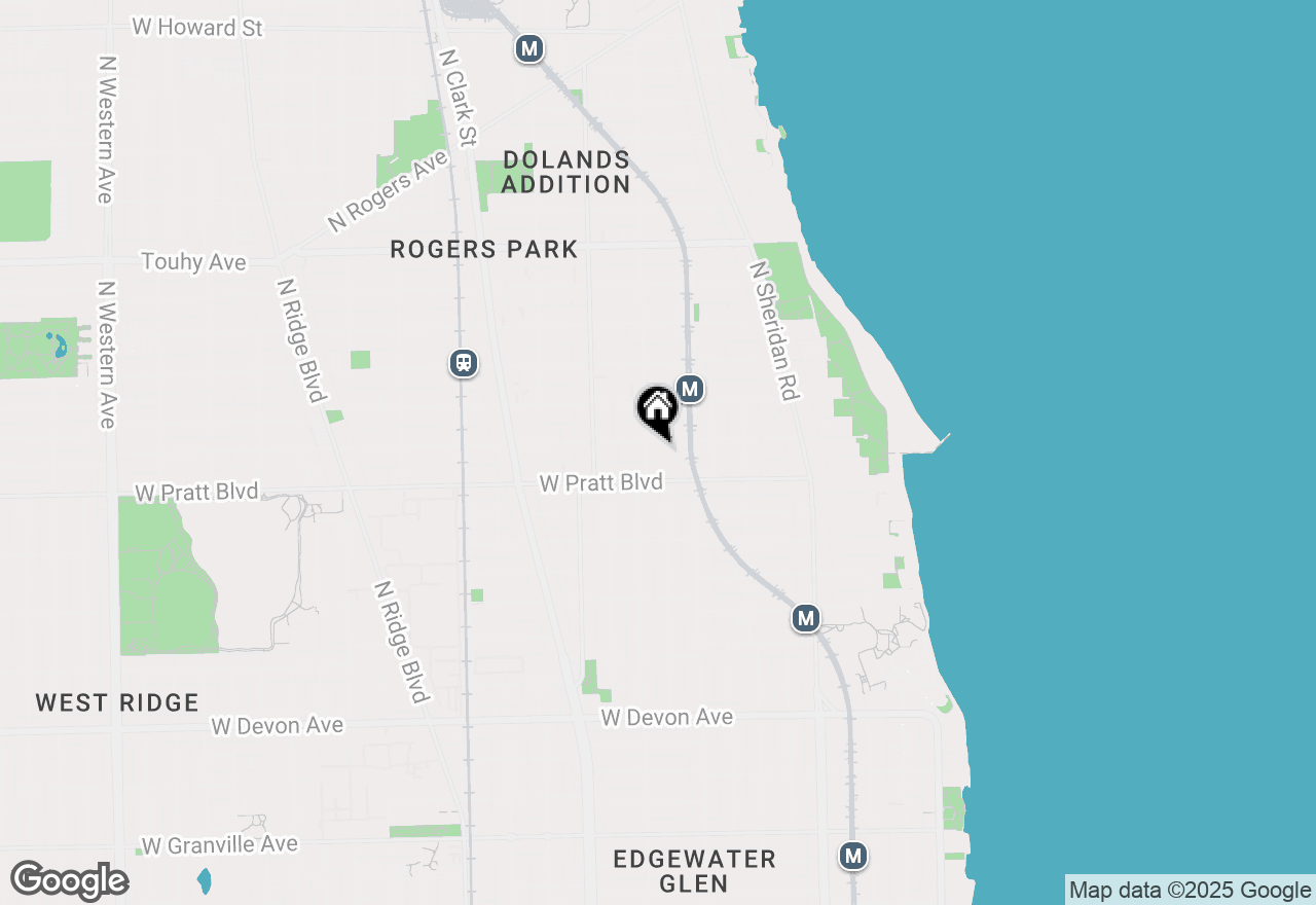 Map of 1441 W Farwell Avenue #3F, Chicago, IL 60626