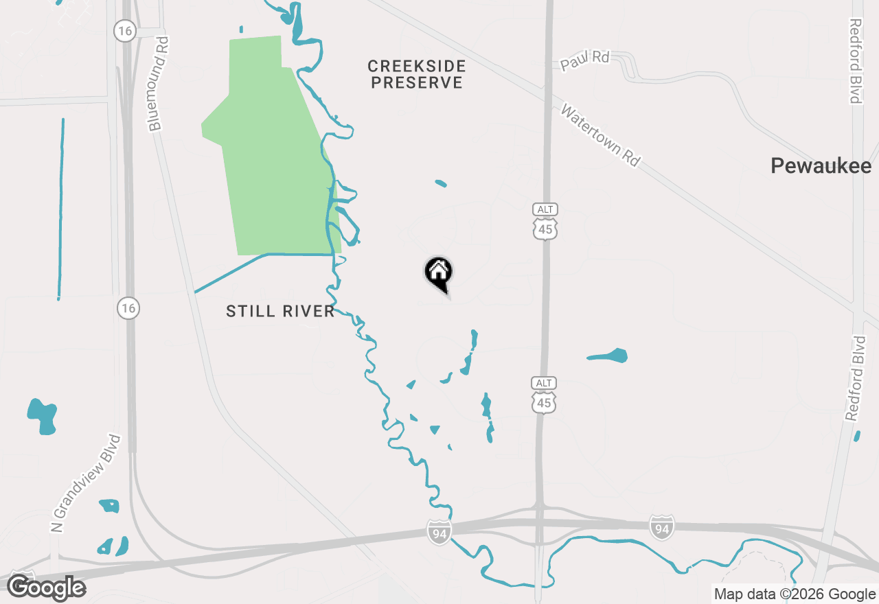 Map of N21W24202 Cumberland Dr #23 I, Pewaukee, WI 53072