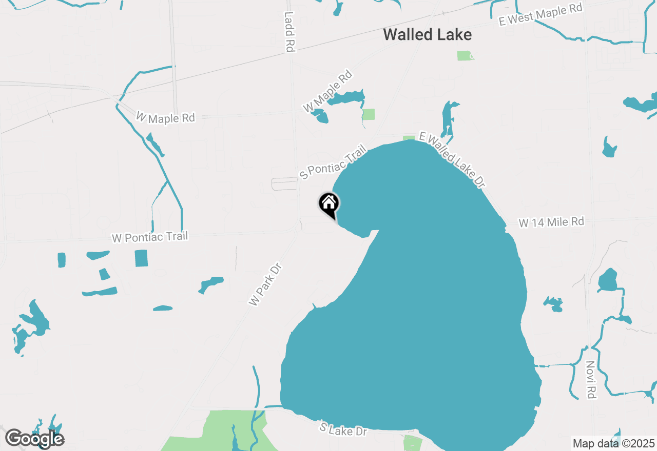 Map of 895 S Pontiac Trail #C206, Walled Lake, MI 48390